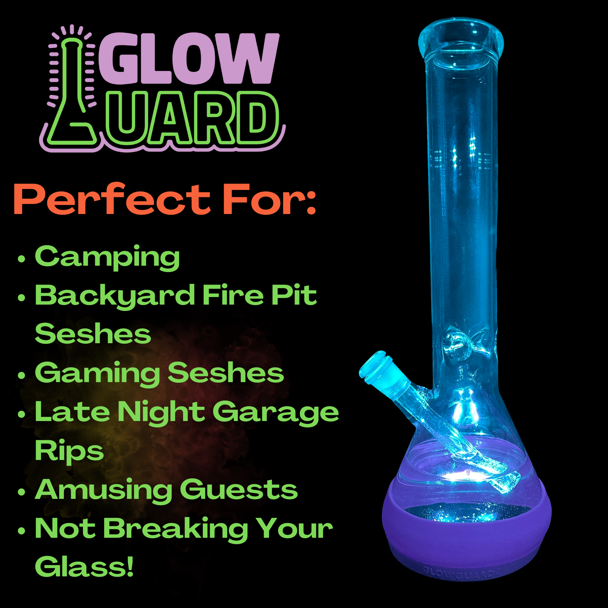Glow Guard Bong LED Base